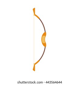 Bow cartoon icon vector illustration. Hunting ammunition
