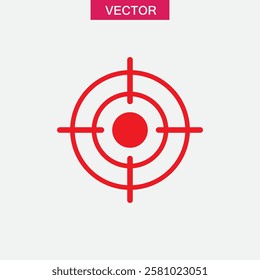 Bow center icon, vector focus target icon trendy style illustration for web and app..eps