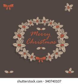 Bow and Christmas Frame