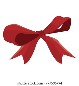 Bow christmas ornament