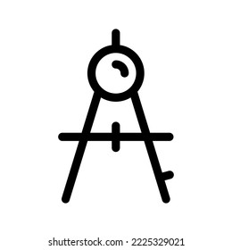 Design-Illustration des Bow-Compass-Symbols für Vektorsymbol