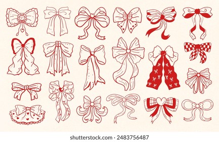 Bow coquette clipart, cute, y2k, coquette aesthetic, bows clipart, crafts Bows Coquette, pink ribbon, Pink Coquette Ribbon Clipart Gift bow drawing bow Decoration valentine gift, cute line art bow