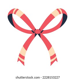 bow decoration icon flat isolated