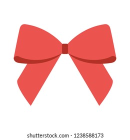 bow decoration on white background