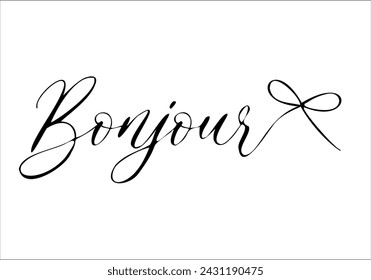 bow detailed slogan print and graphic vector