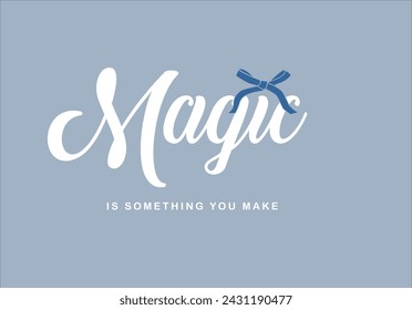 bow detailed slogan print and graphic vector