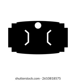 Bow display card icon vector. Hair bow card illustration sign. Hair clip card symbol or logo.