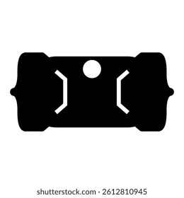 Bow display card icon vector. Hair bow card illustration sign. Hair clip card symbol or logo.