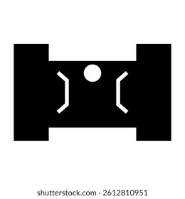 Bow display card icon vector. Hair bow card illustration sign. Hair clip card symbol or logo.