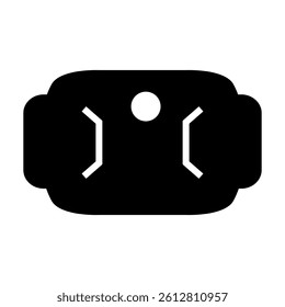 Bow display card icon vector. Hair bow card illustration sign. Hair clip card symbol or logo.