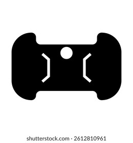Bow display card icon vector. Hair bow card illustration sign. Hair clip card symbol or logo.