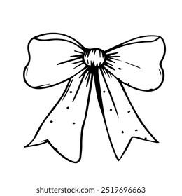 Arco en estilo doodle aislado sobre fondo blanco. Ilustración vectorial. Se puede utilizar como un icono o símbolo.