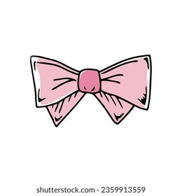 Doble en estilo doodle sobre un fondo blanco. Concepto festivo. Icono de contorno de color vectorial dibujado a mano.
