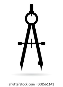 Bow drawing compass icon