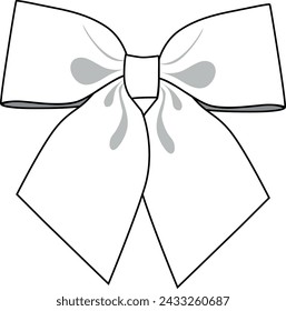 
bow flat template,
for clothes and hair accessories