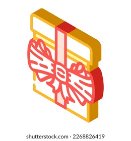 Buggeschenkbox isometrische Symbol Vektorgrafik. Buggeschenkbox-Schild. einzelne Symbolillustration