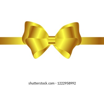Bow gift gold