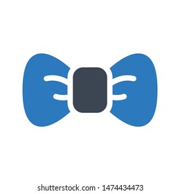 bow glyph colour vector icon