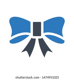 bow glyph colour vector icon