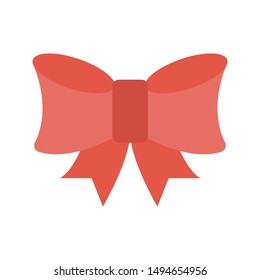 bow glyph flat vector icon