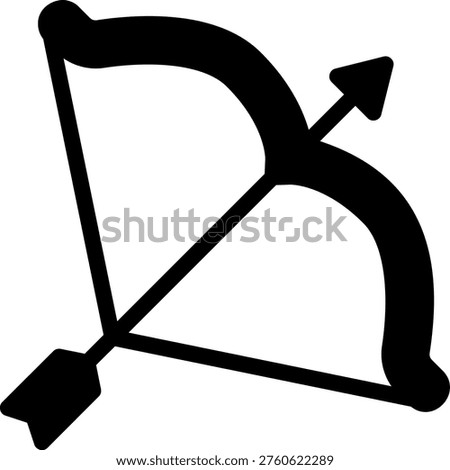 bow glyph icon illustration vector