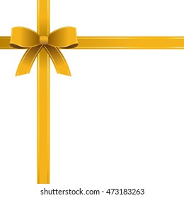 Bow Gold Ribbon Vectors