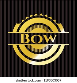 Bow golden badge