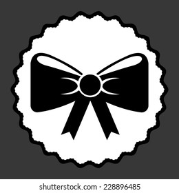 bow graphic design , vector illustration