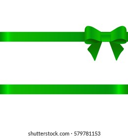 Bow green on a white background.