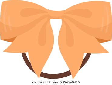 Bow Hair Ties Vector Illustration