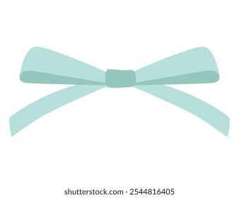 Bow icon. Cartoon ribbon for invitation or gifts, present cards and luxury wrap pack isolated on white background. Holidays and celebrations decoration for your design. Vector illustration