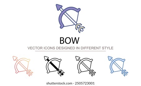 Bow icon design with white background stock illustration