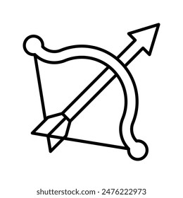 bow icon from fairy tail icon set with simple outline style