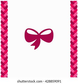 Bow icon Flat Design. Isolated Illustration.