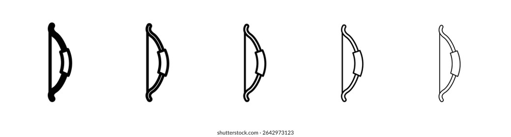 bow icon Flat design on isolated background