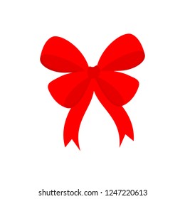 bow icon in flat style isolated vector illustration on white transparent background