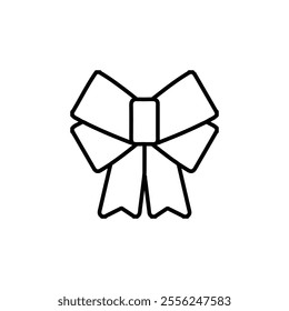 bow icon Flat symbol set outline