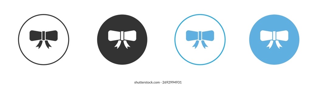 Bow icon. Graphic icon design template