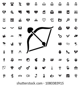 bow icon illustration isolated vector sign symbol