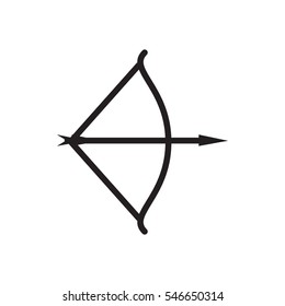 bow icon illustration isolated vector sign symbol