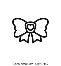 bow icon icon illustration isolated vector sign symbol