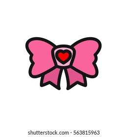 bow icon icon illustration isolated vector sign symbol