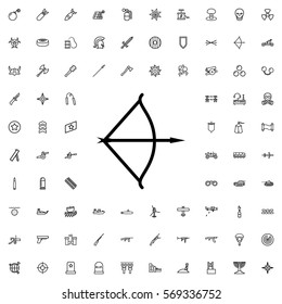 bow icon illustration isolated vector sign symbol