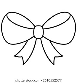 Bow icon isolated on white background