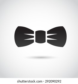 Bow icon isolated on white background. Vector art.