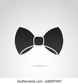 Bow icon isolated on white background. Vector art.