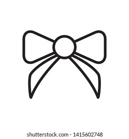 bow icon, logo design template