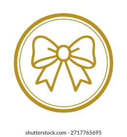 bow icon logo seal vector on white background
Vector stamp icon