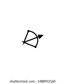 Bow icon on white background