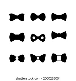 bow icon. bow set symbol vector elements for infographic web.